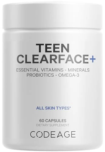 Vitamins A C D3 E Zinc Probiotics Omega-3 Supplement 60 Capsules H72038