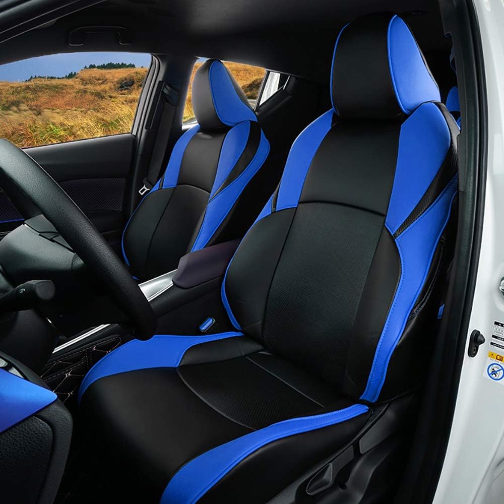 Black Leatherette Full Set Car Seat Covers K139451