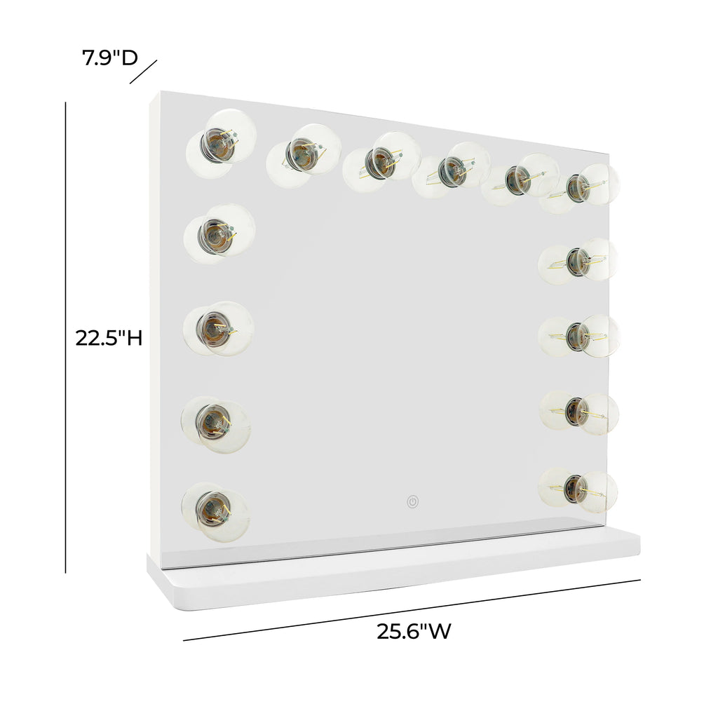 White Vanity Mirror with Smart Sensor Switch E616