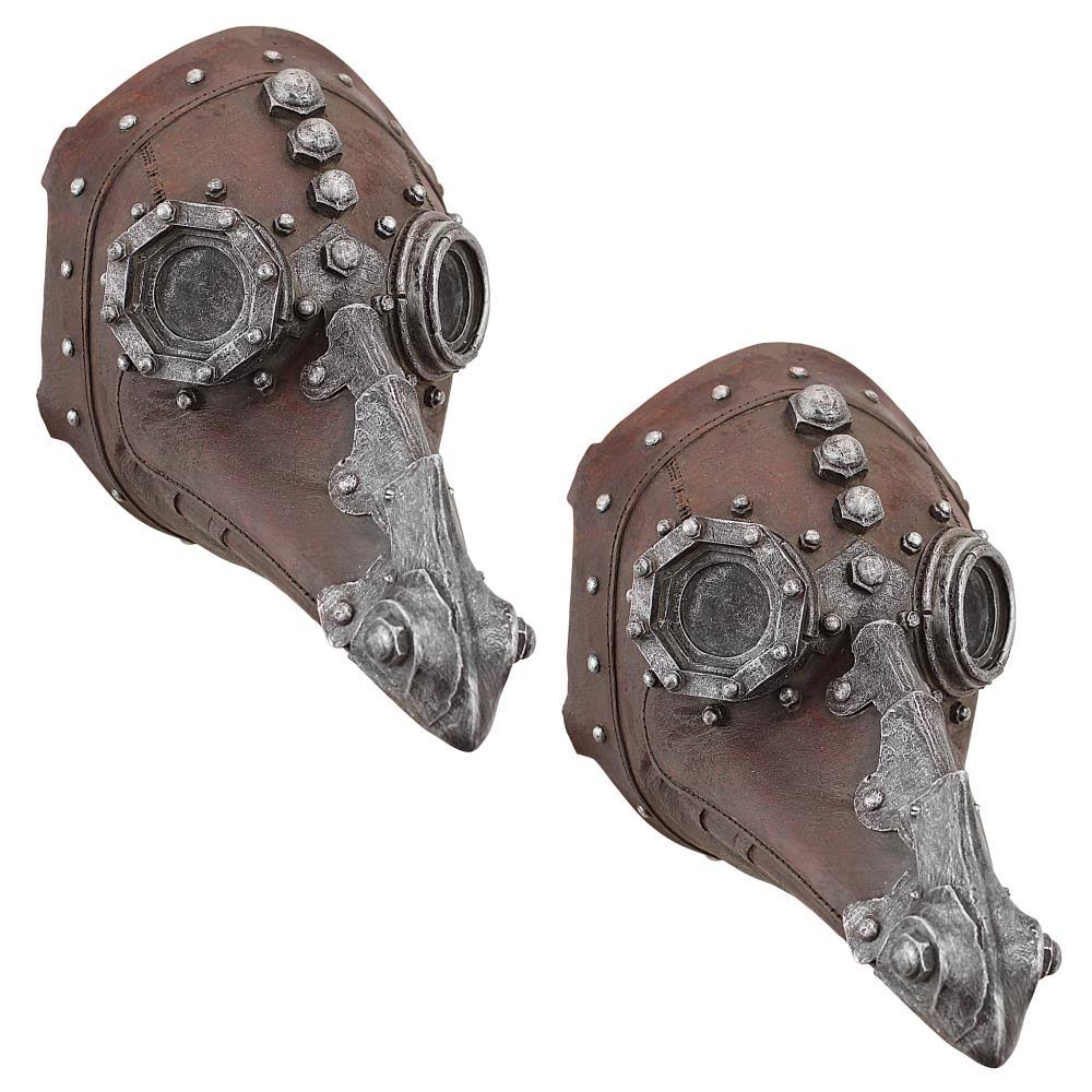 Steampunk Plague Sculptural Mask: Set of Two D63745
