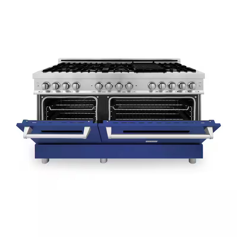 9-Burner Double Oven Dual Fuel Range in Stainless Steel H85847