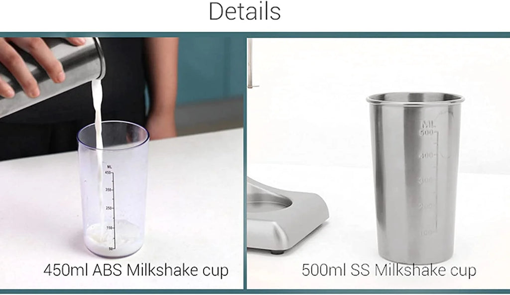 110V 23000RPM Electric Milk Shaker Machine with 500ml Stainless Steel Cup N395184