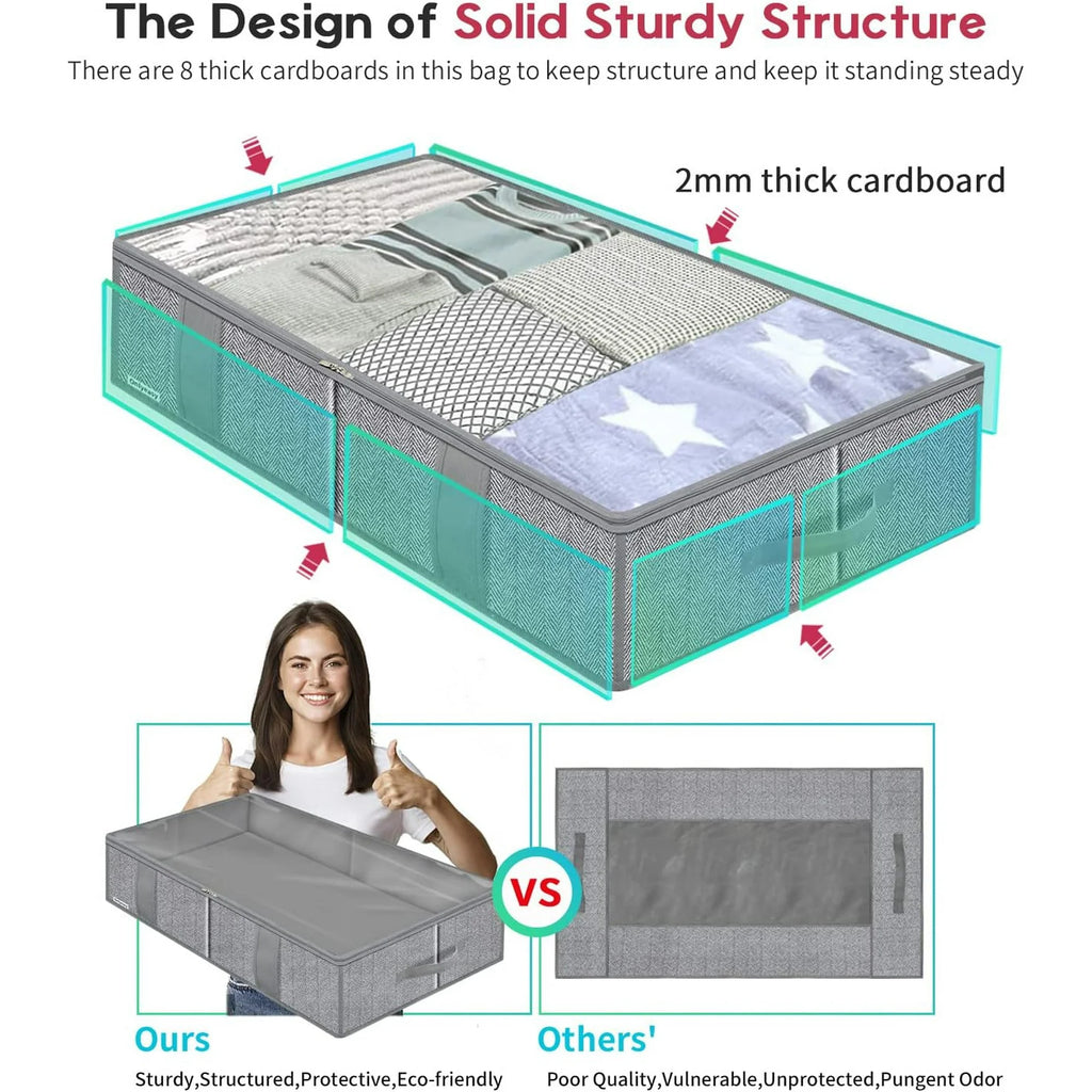 Breathable Zippered Storage Bag with Clear Window J289