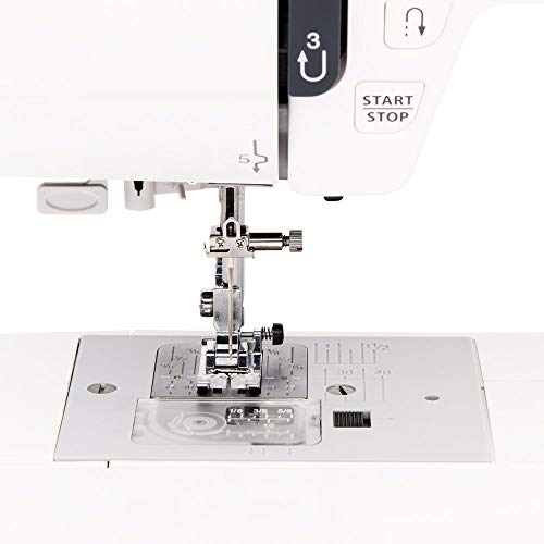 Computerized Sewing Machine with 100 Stitches, 7 Buttonholes, Hard Cover, Extension Table and 22 Accessories L497567