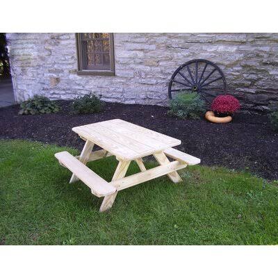 Beige Pine Kids Picnic Table N49783