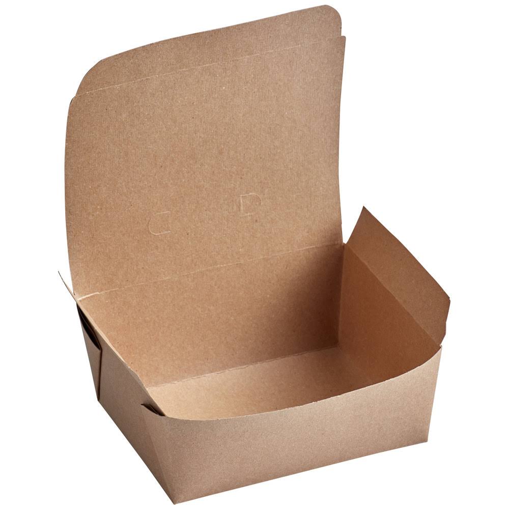 Kraft Microwavable Paper Take-Out Container - 240/Case C4313