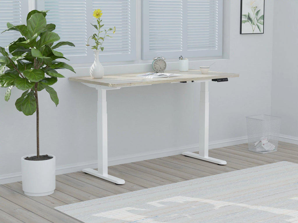 White Electric Stand up Office Desk Frame P485089