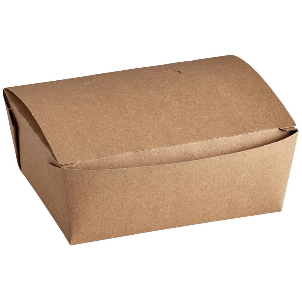 Kraft Microwavable Paper Take-Out Container - 240/Case C4313