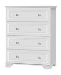 White 4 Drawer Chest K62783