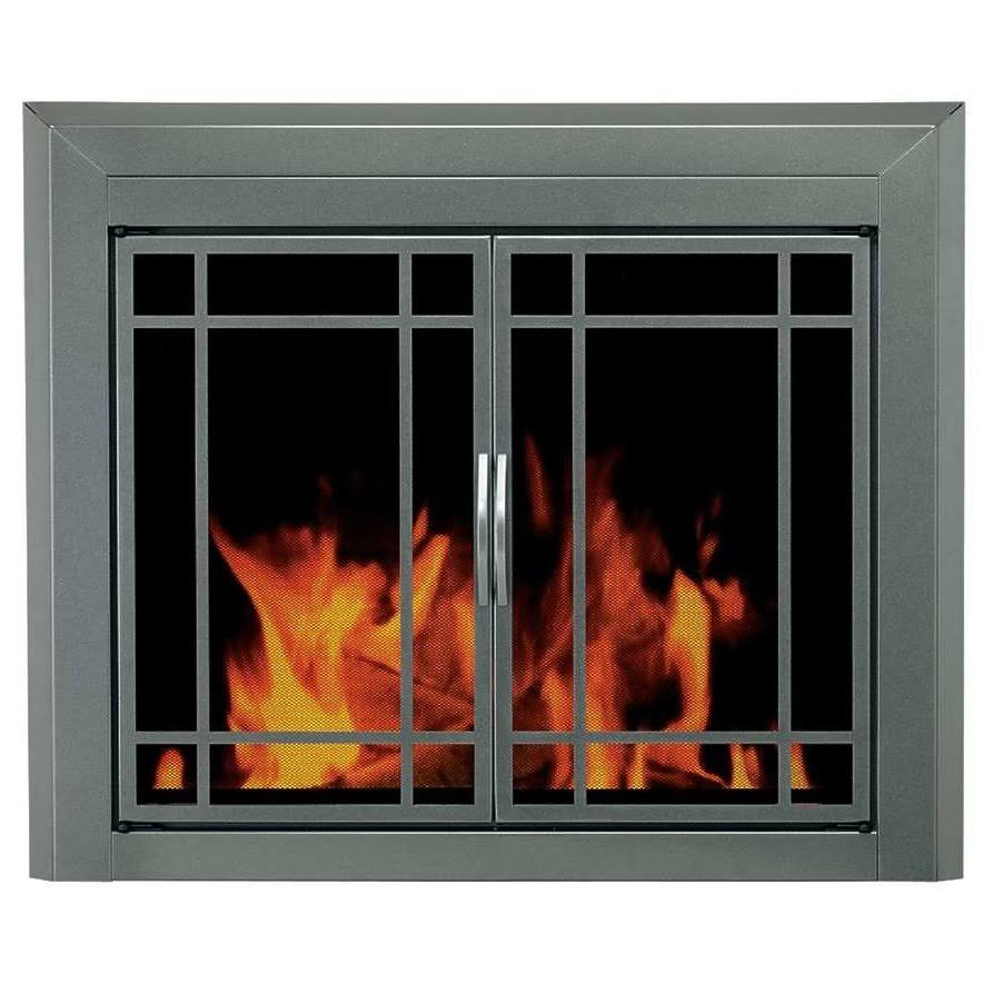 Small Glass Fireplace Doors C4618
