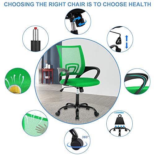 Black Mesh Ergonomic Office Chair with Lumbar Support U456