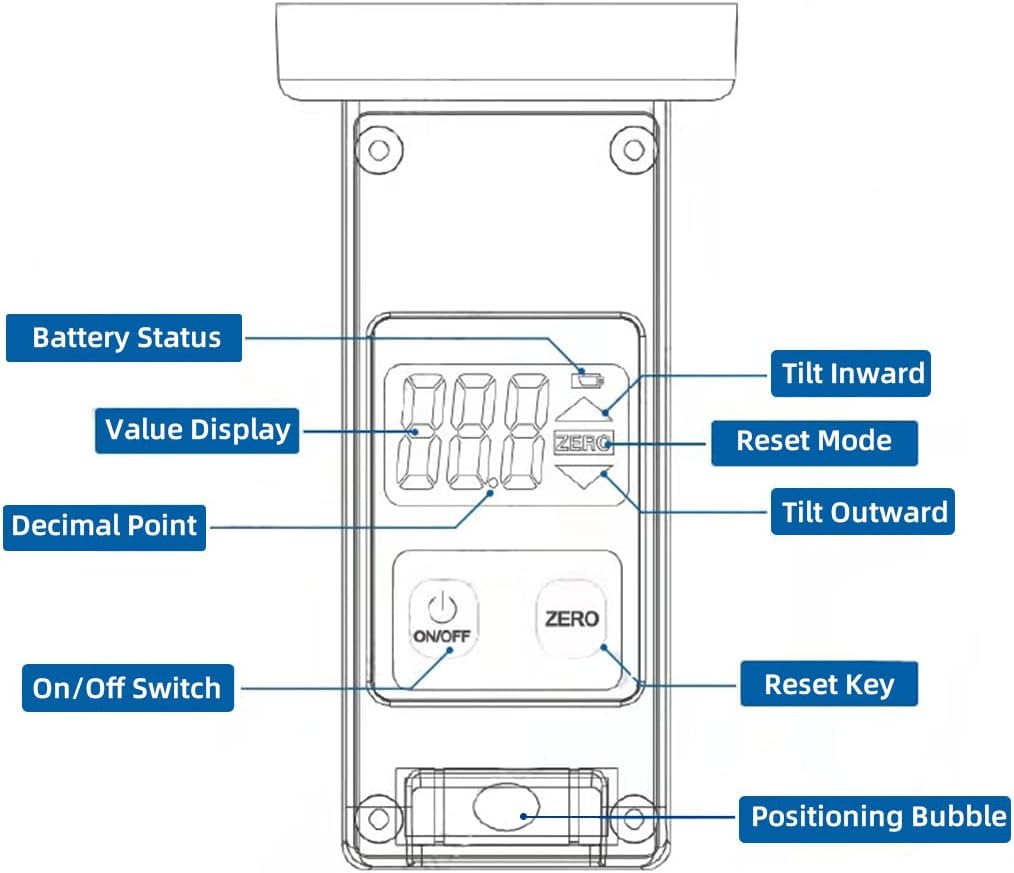 Digital Wheel Alignment Camber Gauge with Digital Display O237765