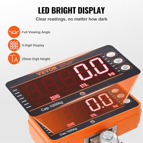 2200 lbs Digital Crane Scale with Remote Control S729470