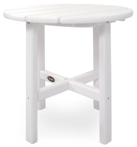 Classic White Round Outdoor Side Table C554
