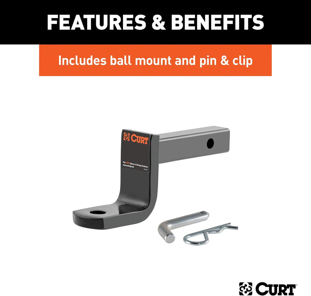 Class 1 Trailer Hitch with Ball Mount, 1-1/4-In Receiver J519