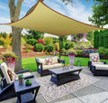 Beige Rectangle Sun Shade Sail Canopy N207