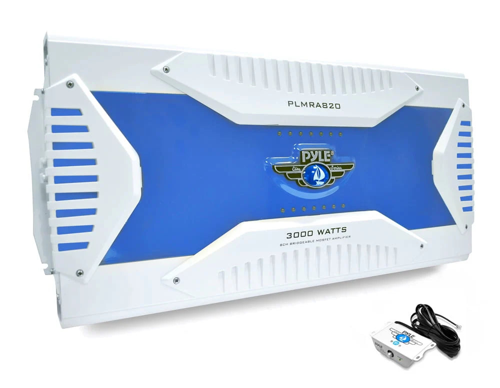 8 Channel 3000 Watt Waterproof Marine Amplifier D6460