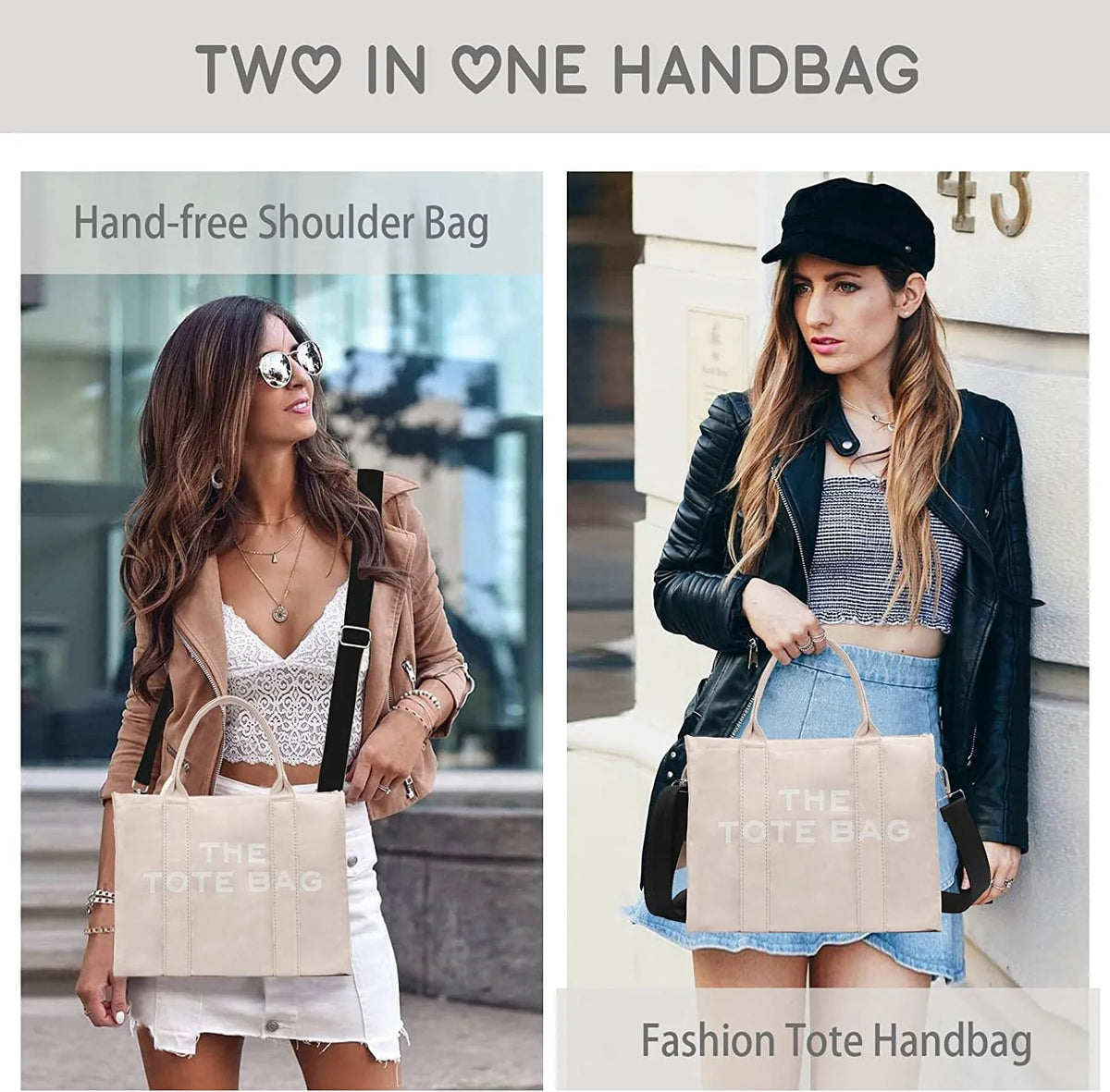 Canvas Tote Bag with Zipper G9826
