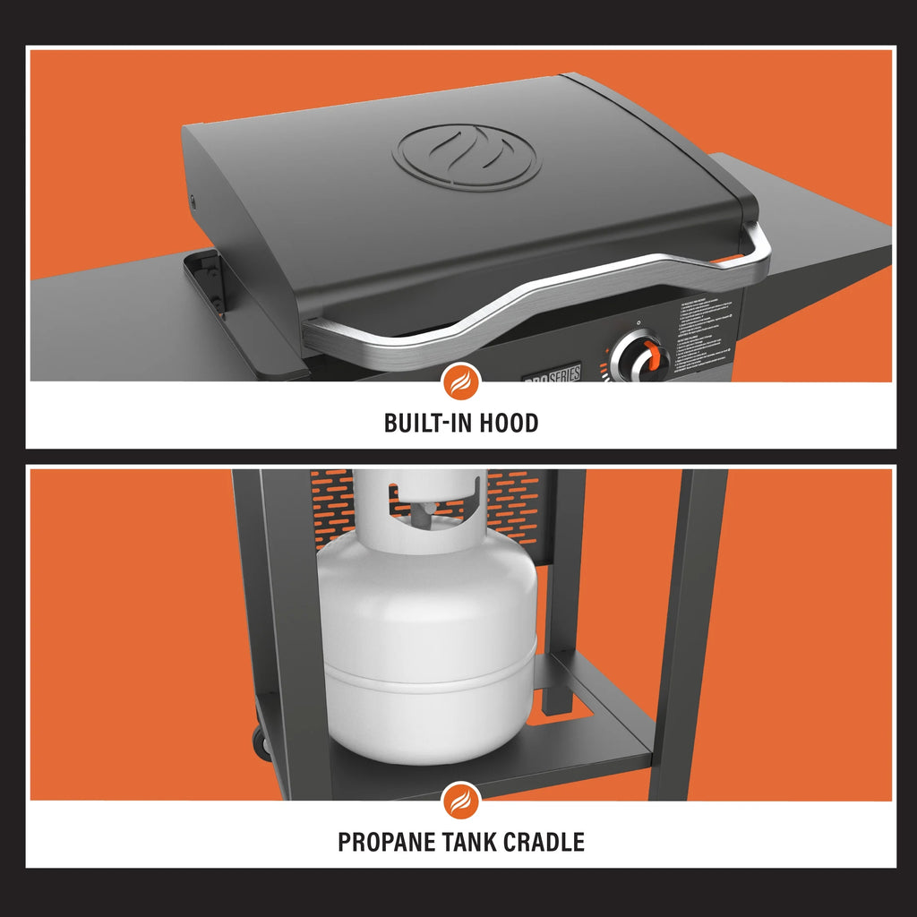 2 Burner Propane Griddle with Hood X3162