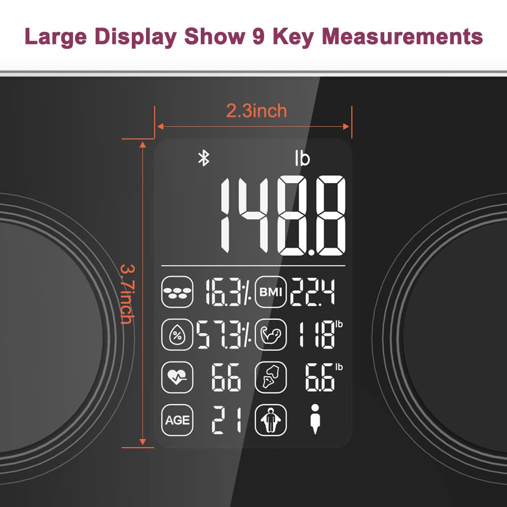 Digital Body Fat and Water Weight Scale X30053