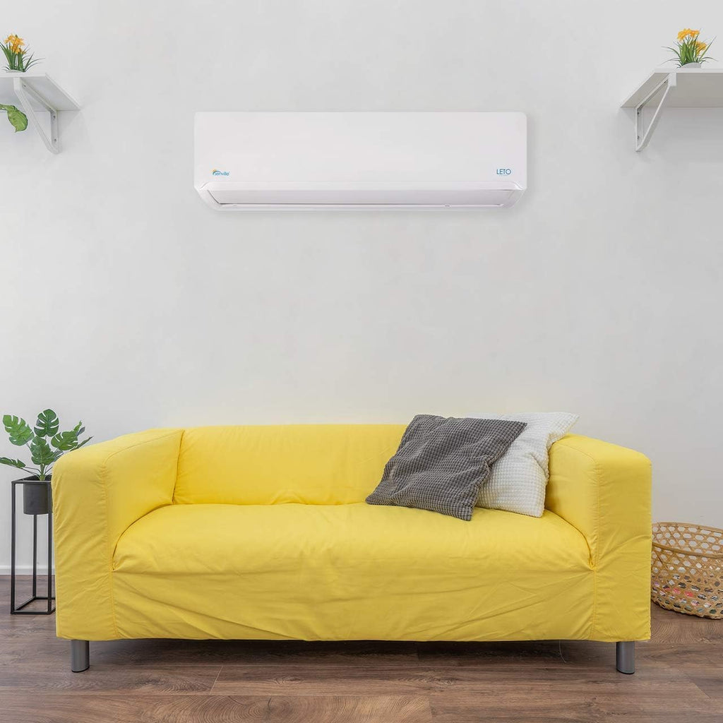 18000 BTU 208/230V White Mini Split Air Conditioner Heat Pump R39896