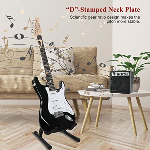 39 Inch Solid Full-size Electric Guitar HSS Pickups Starter Kit (Black) M486675