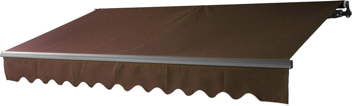 Motorized Retractable Patio Awning 12 x 10 Feet Blue F34524