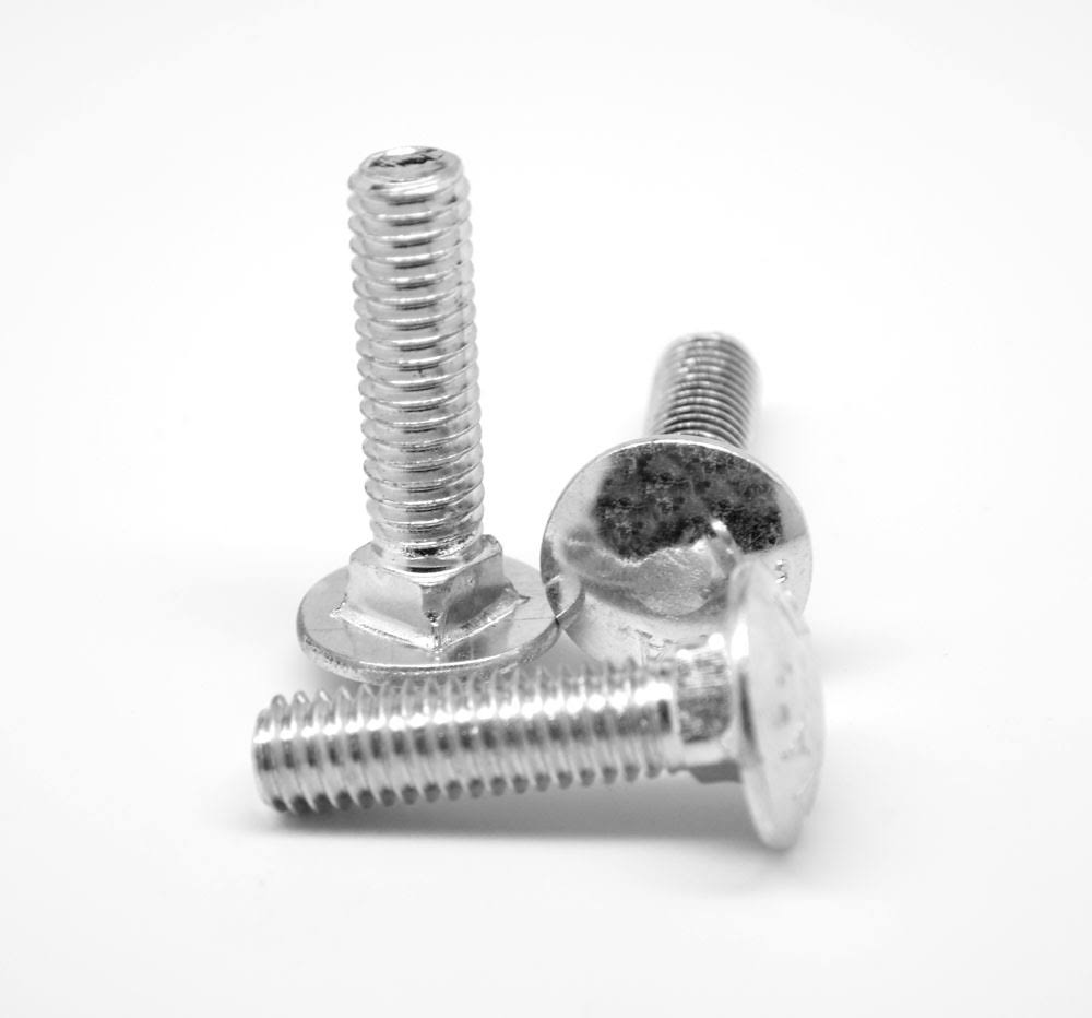 5/16x22-18 x 4 1/2x22 (FT) Coarse Thread Grade 5 Carriage Bolt Medium Carbon Steel Zinc Plated Pk 162 I897446
