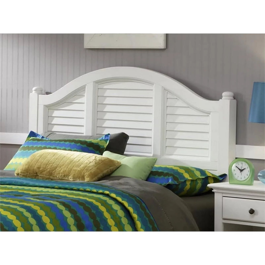 Wood Queen Headboard in Off White D718567