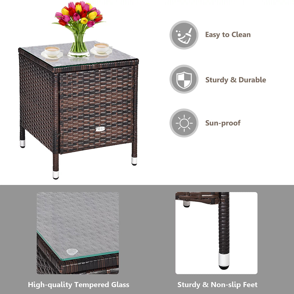 3 PCS Rattan Wicker Furniture Set O23606