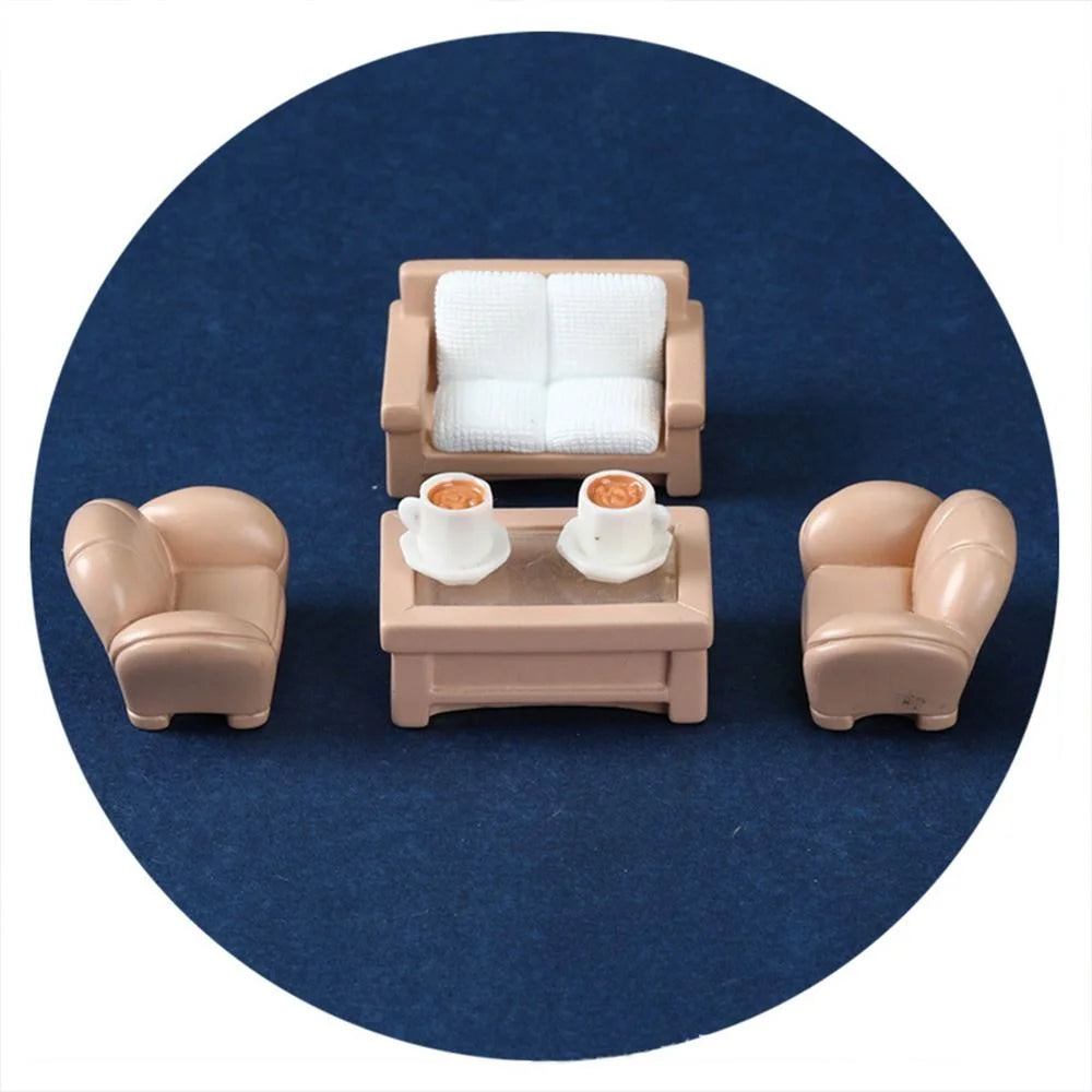 Miniature Soft Sofa Pretend Play Toy U5249