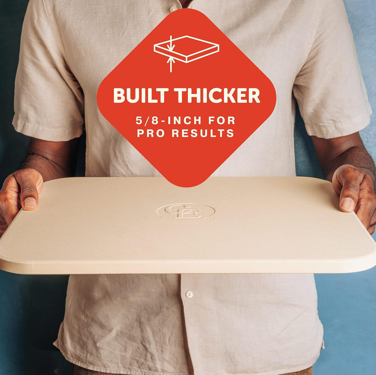Thermal Shock Resistant Pizza and Baking Stone 14 x 16 inch R84450