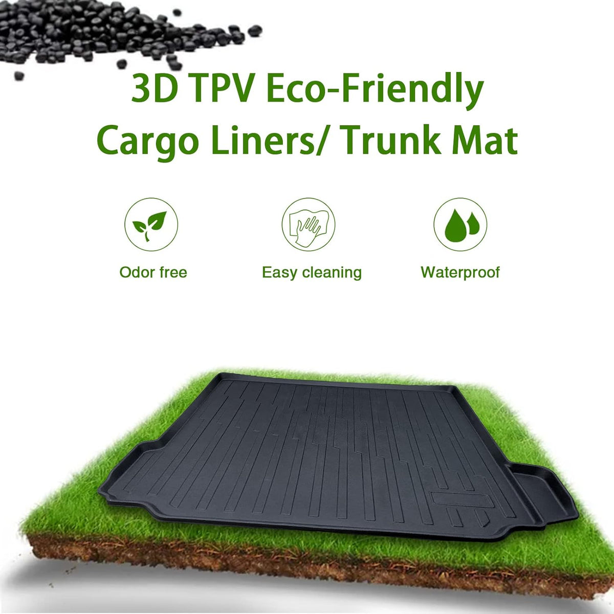 Black TPV Cargo Liner Truck Mat D819