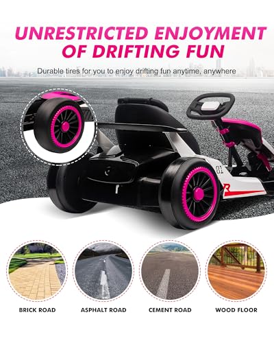 Red Electric Drift Go Kart W355
