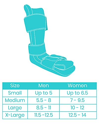Plantar Fasciitis Night Splint with Trigger Point Stretch Wedges - Soft Leg Brace Support, Orthopedic Sleeping Immobilizer Stretch Boot (Medium) Q342881