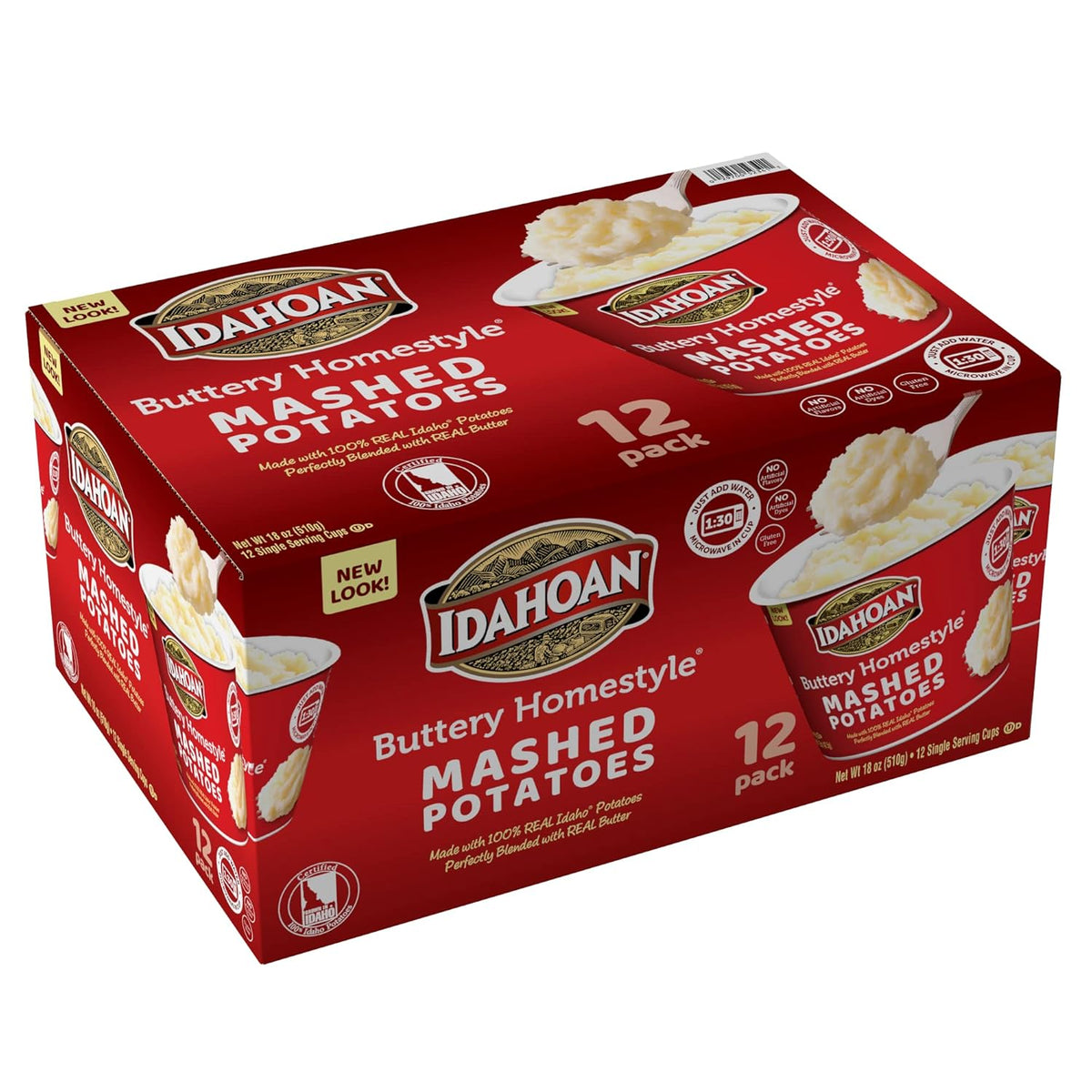 Buttery Homestyle Mashed Potatoes, 1.5 oz cup (12-Pack) C92548
