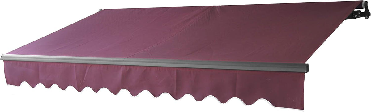 Motorized Retractable Patio Awning 12 x 10 Feet Blue F34524