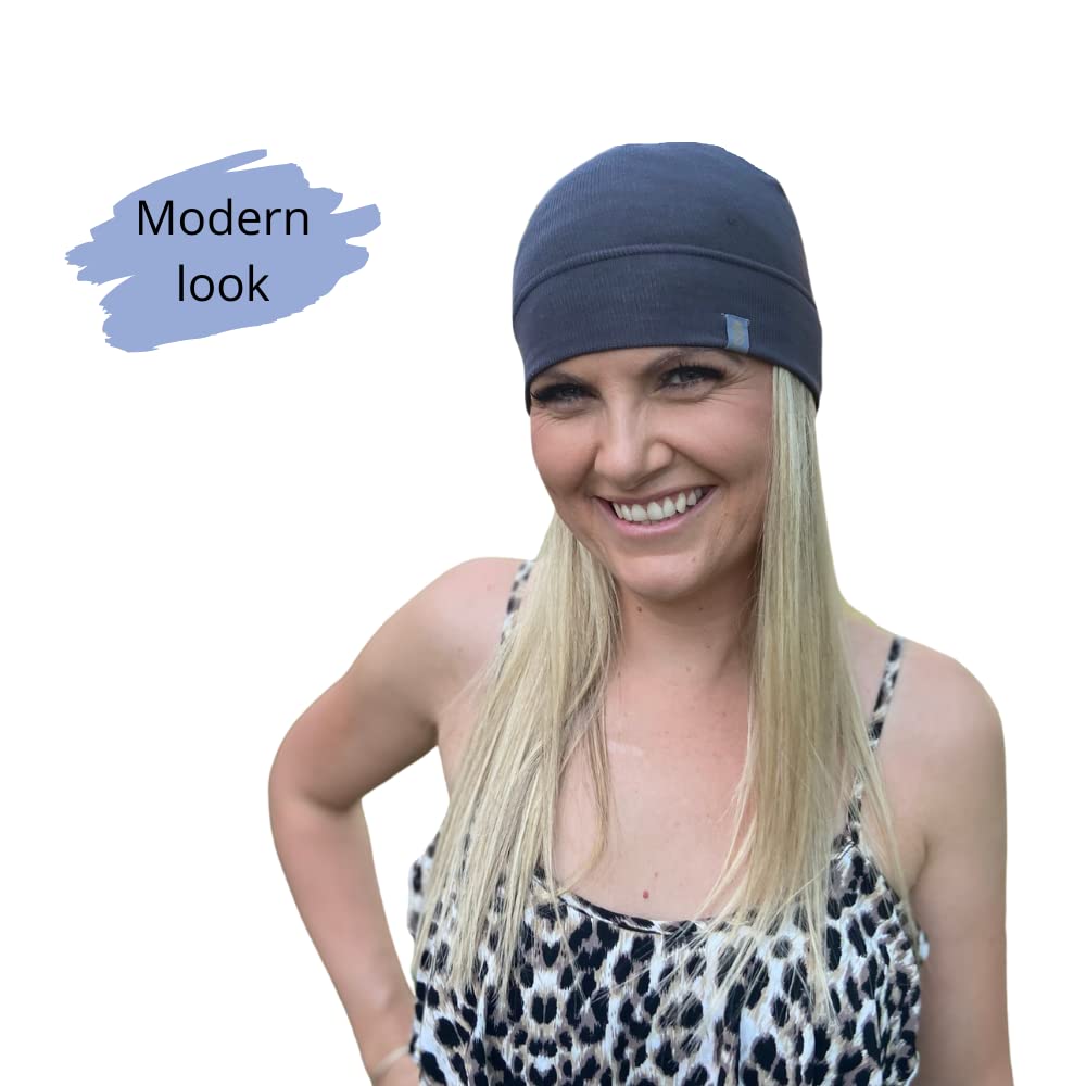 EMF Beanie Skull Cap Hat, Bamboo Faraday Fabric, Pack of 2 M227614