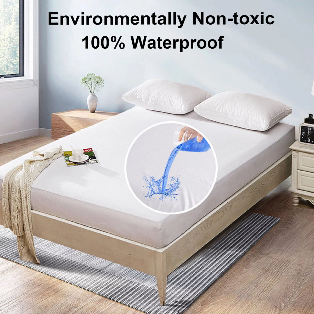 Queen Waterproof Mattress Protector K1847