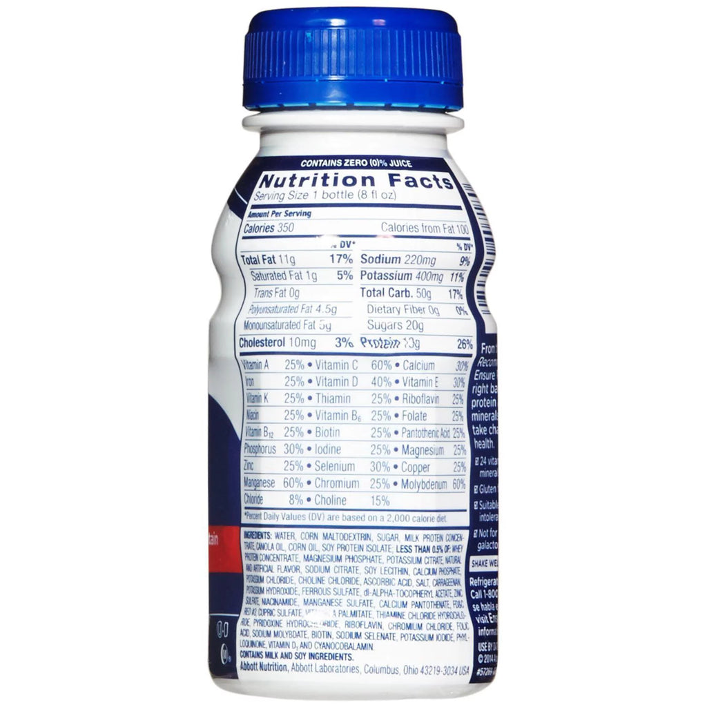 Strawberries & Cream 8 oz Nutritional Shake Case of 24 J1863