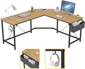 L Shaped Desk 59 Inches Computer Corner Desk with Storage K61027
