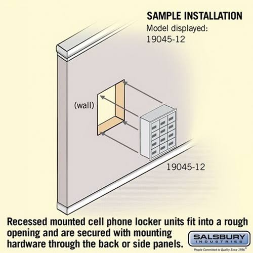 4 Door Cell Phone Storage Locker M2411