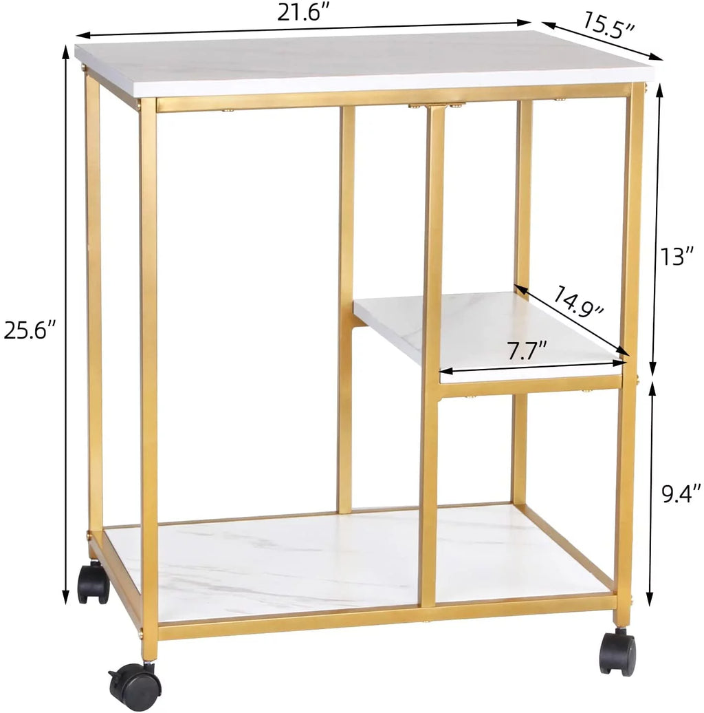 3-Tier Storage Cart with Wheels Y183