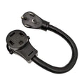 Adapter Cord 4 Prong Dryer Plug 14-30P to 14-60R Welder Receptacle, 30A, 125V/250V 1.5FT T997867