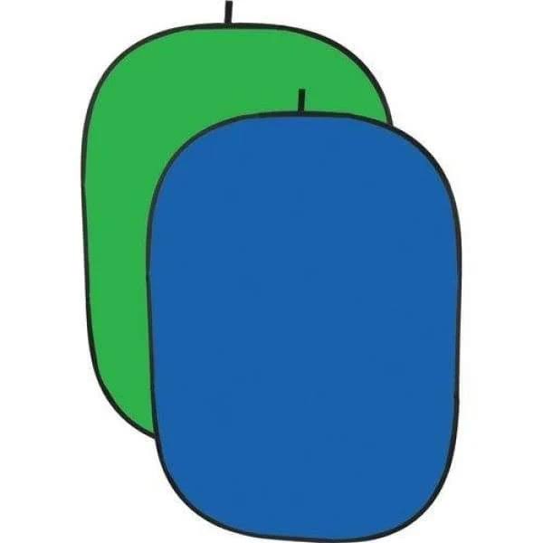 Collapsible Background 5 x 7' Chroma Blue/Chroma Green Y24909