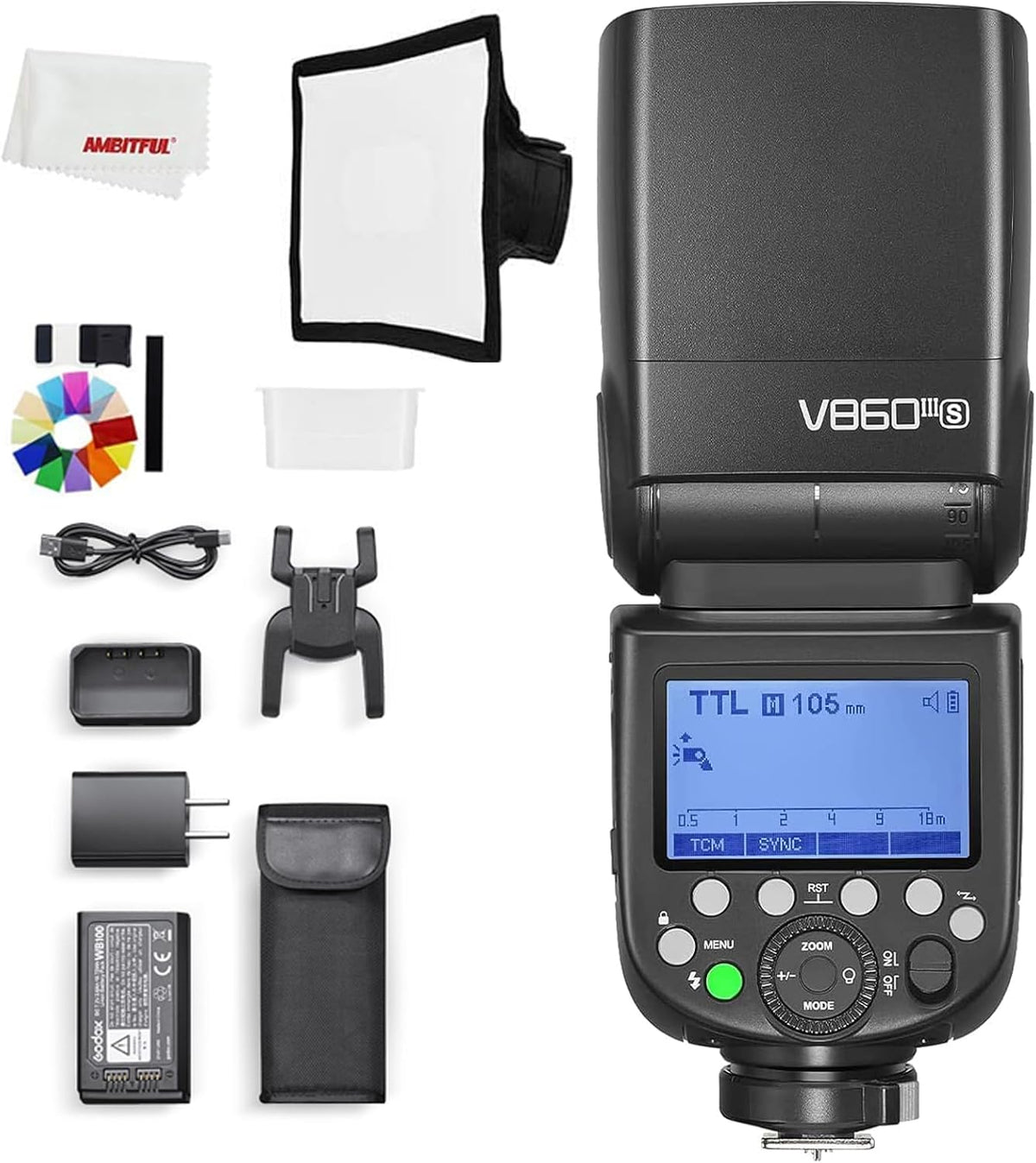 2.4G High-Speed Sync 7.2V 2600mAh Li-ion Battery Camera Flash Speedlite R8242