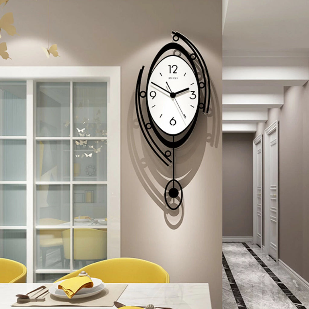 Large 3D Metal Wall Clock E85867