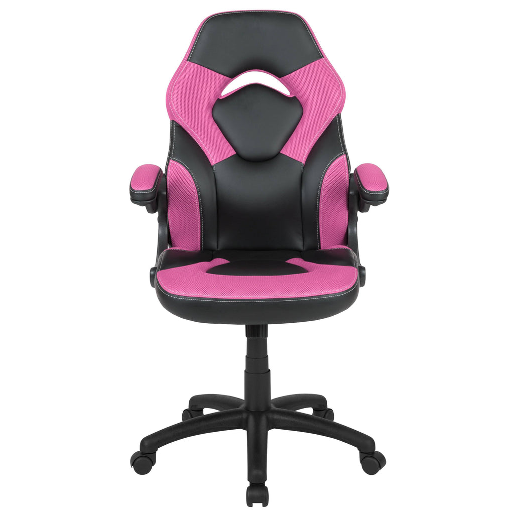 Pink/Black LeatherSoft Gaming Chair O270