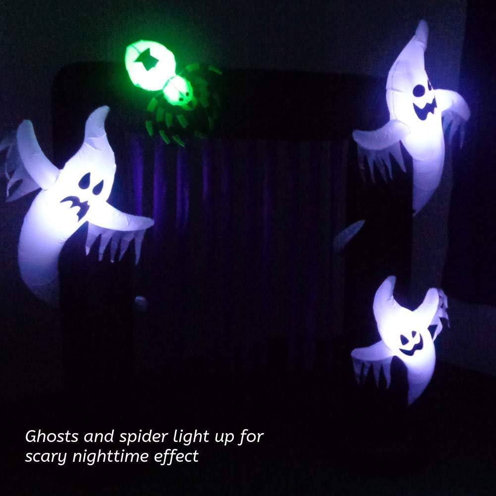Inflatable Outdoor Halloween Decoration Ghost Arch 8 Feet Tall B40005