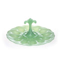 Jadeite Green Egg Glassware Serving Plate Tray I310